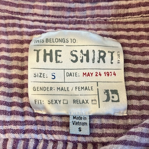 Joe’s Jeans Women The Shirt Plaid/Purple Small - Picture 8 of 8